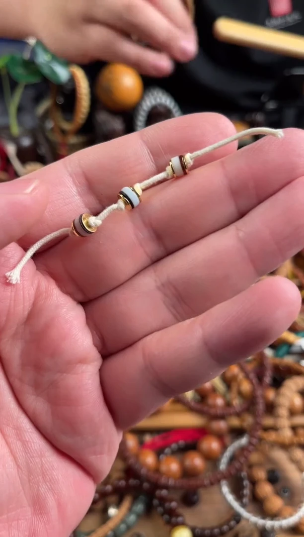 【闪购商品】琉璃手工艺品王胖子文玩工作室琉璃剁珠三颗随机发