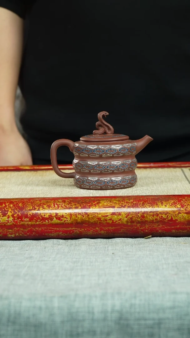 【闪购商品】紫砂茶杯生肖蛇 底槽清 俞志贤制