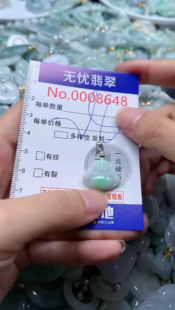 翡翠未镶嵌吊坠(不含链)8648