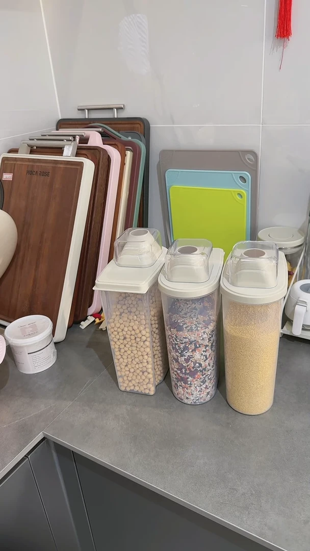 【闪购商品】瓷杂粮罐(大号2400ml)3件套