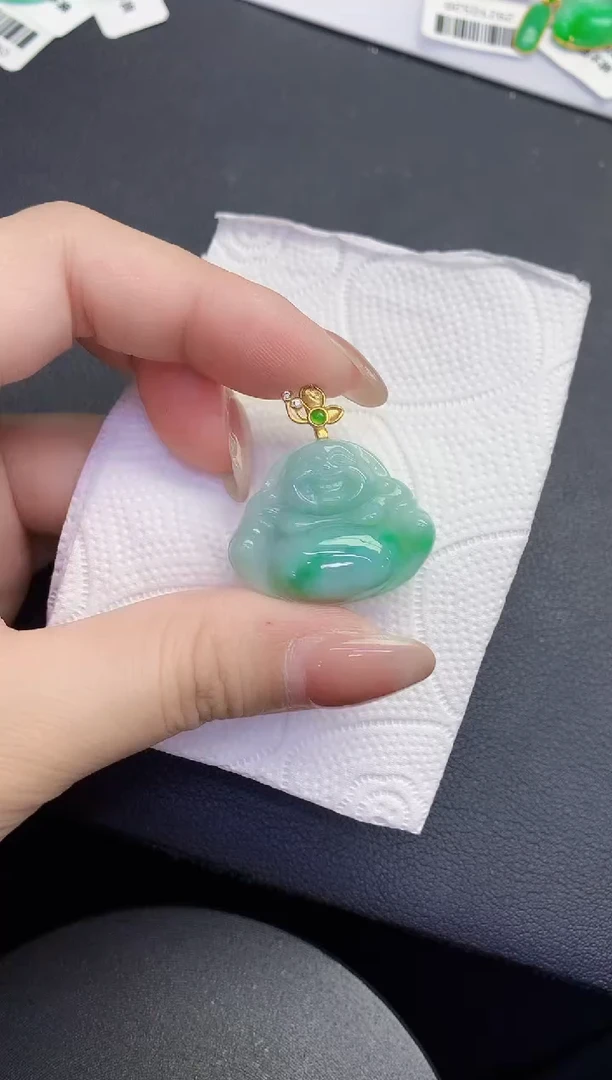 颈饰未镶嵌翡翠缅甸天然翡翠a货
