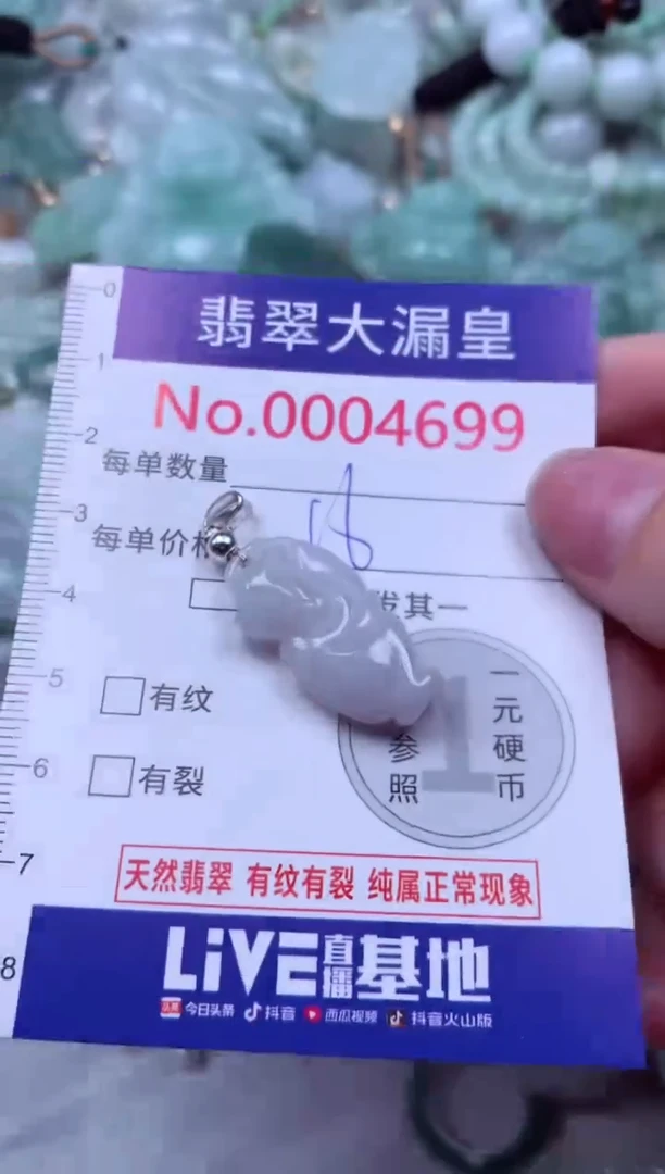 吊坠(不含链)未镶嵌翡翠4699