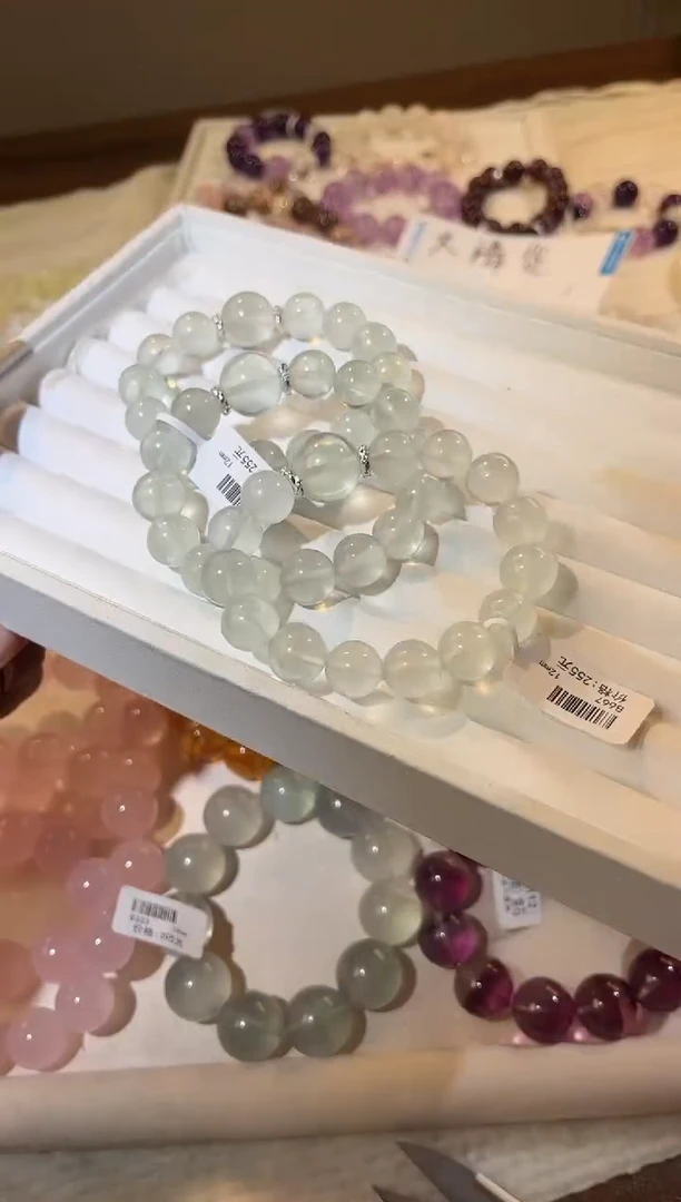 未镶嵌手链水晶多样性发一奶绿DIY12mm