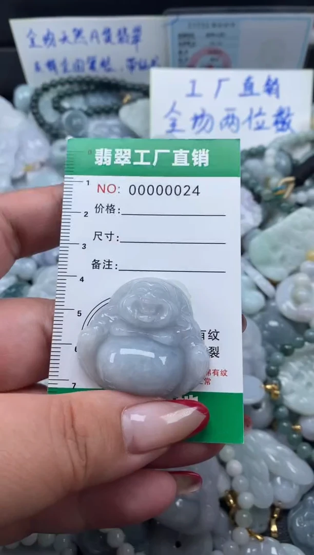 翡翠未镶嵌颈饰天然A货翡翠0024