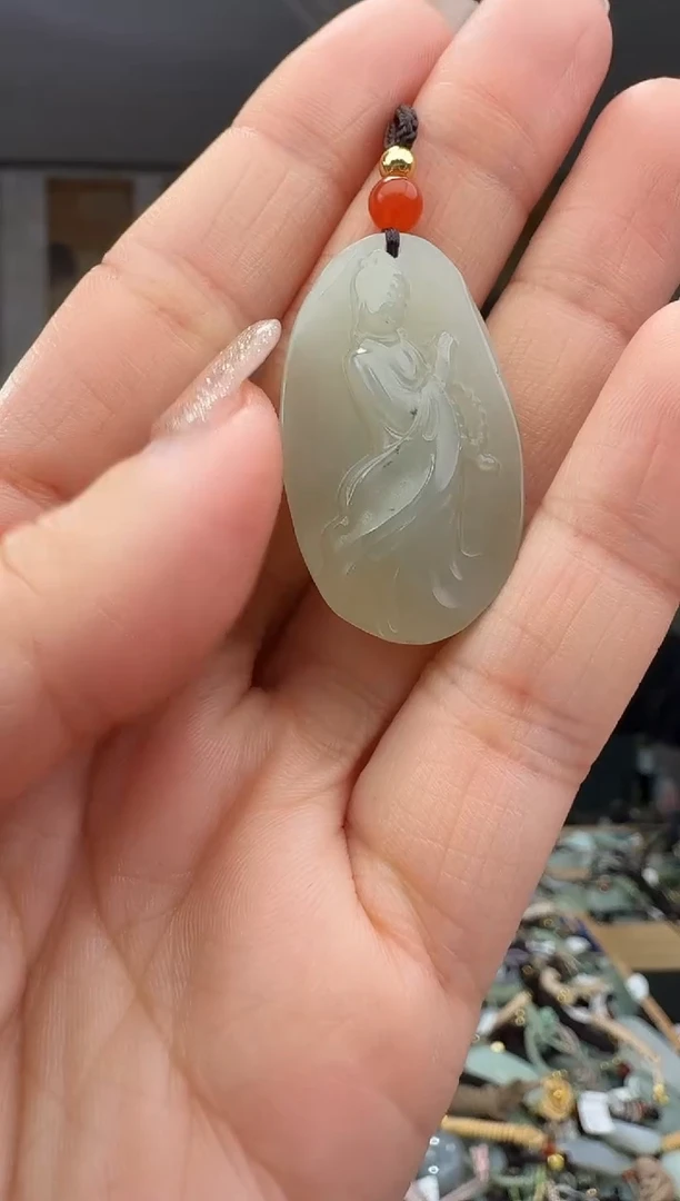 颈饰未镶嵌和田玉拍一发一多样性发货