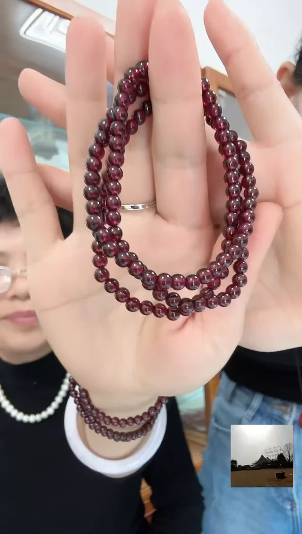 未镶嵌手链石榴石卡5左右多圈手链多样性发一件