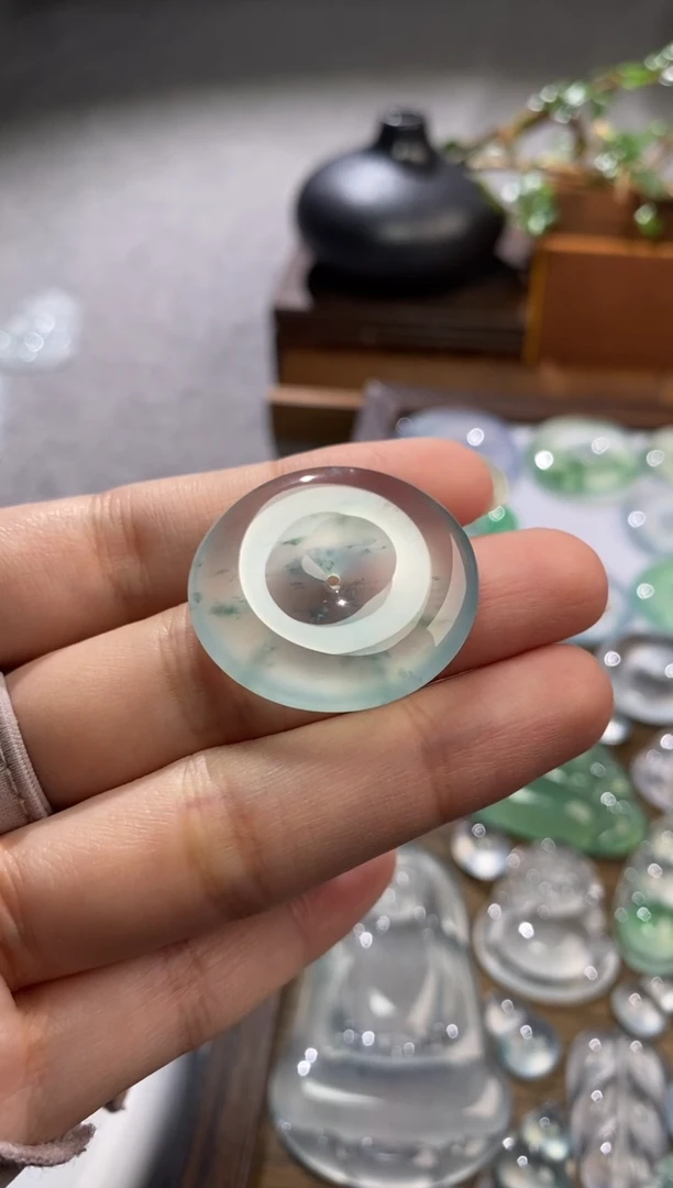 吊坠(不含链)未镶嵌翡翠扣子