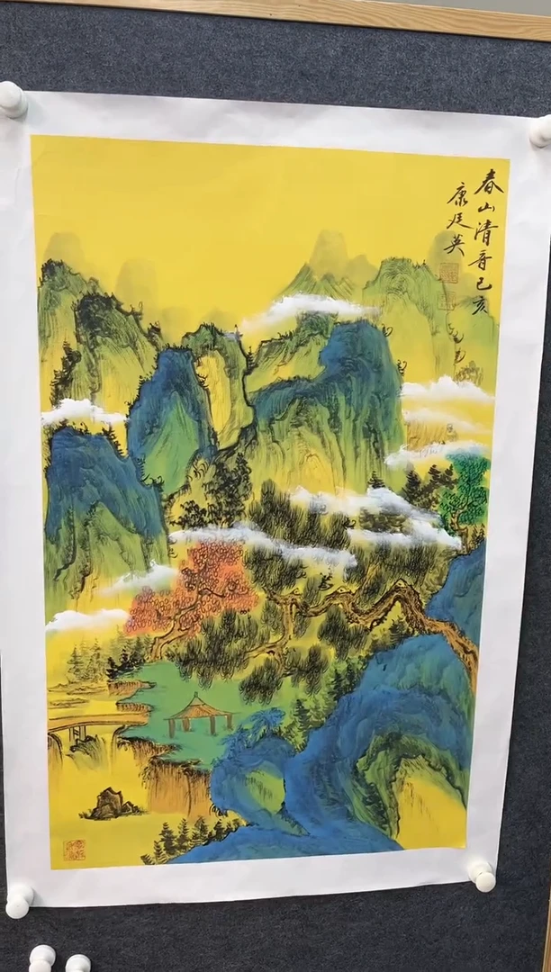 【闪购商品】绘画康廷英-三尺-春山-7