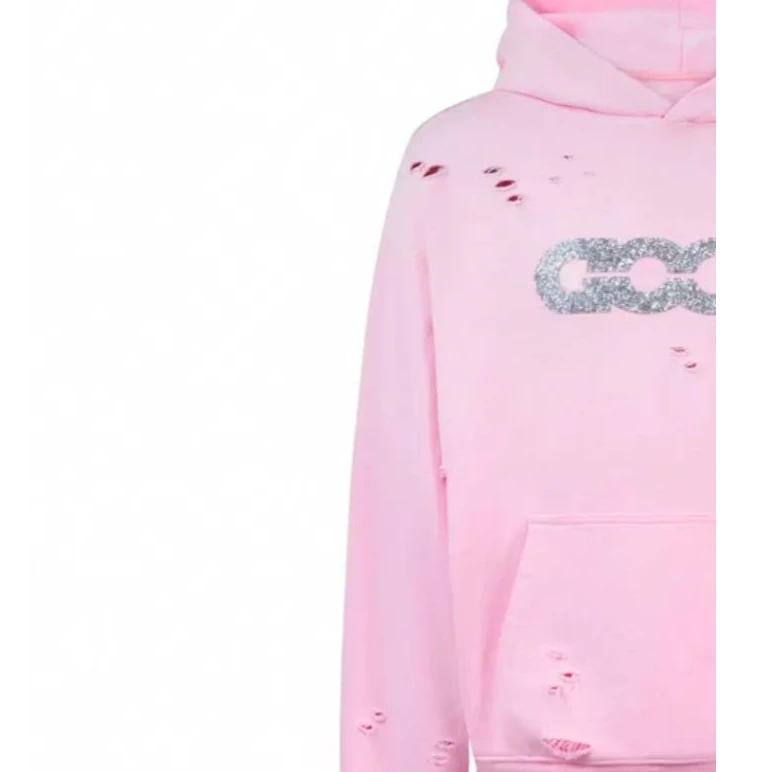 GOOD G078 闪钻破坏连帽秋冬时尚高级感休闲卫衣带帽男女同款宽松