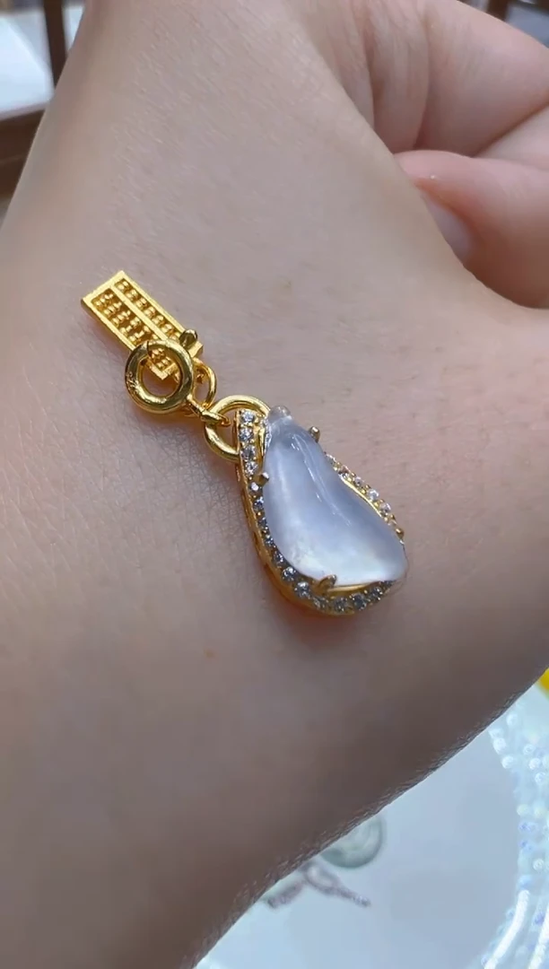 吊坠(不含链)银S925镶嵌翡翠多样性团购发一件