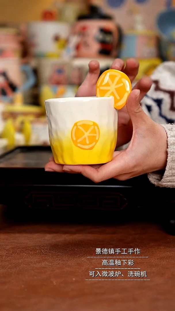 杯子陶景德镇一休瓷屋手作