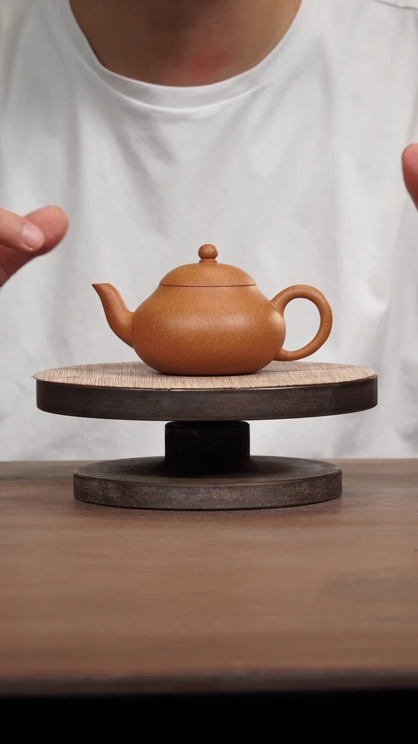 茶壶紫砂老黄段梨形