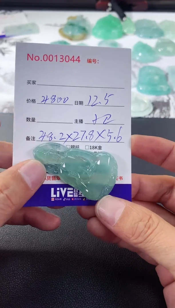 颈饰未镶嵌翡翠素衣