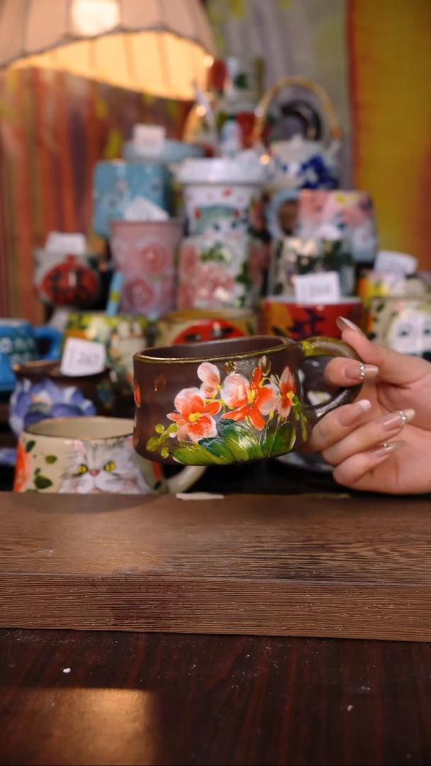 摆件陶泥垚手作 景德镇手工手绘陶瓷器物