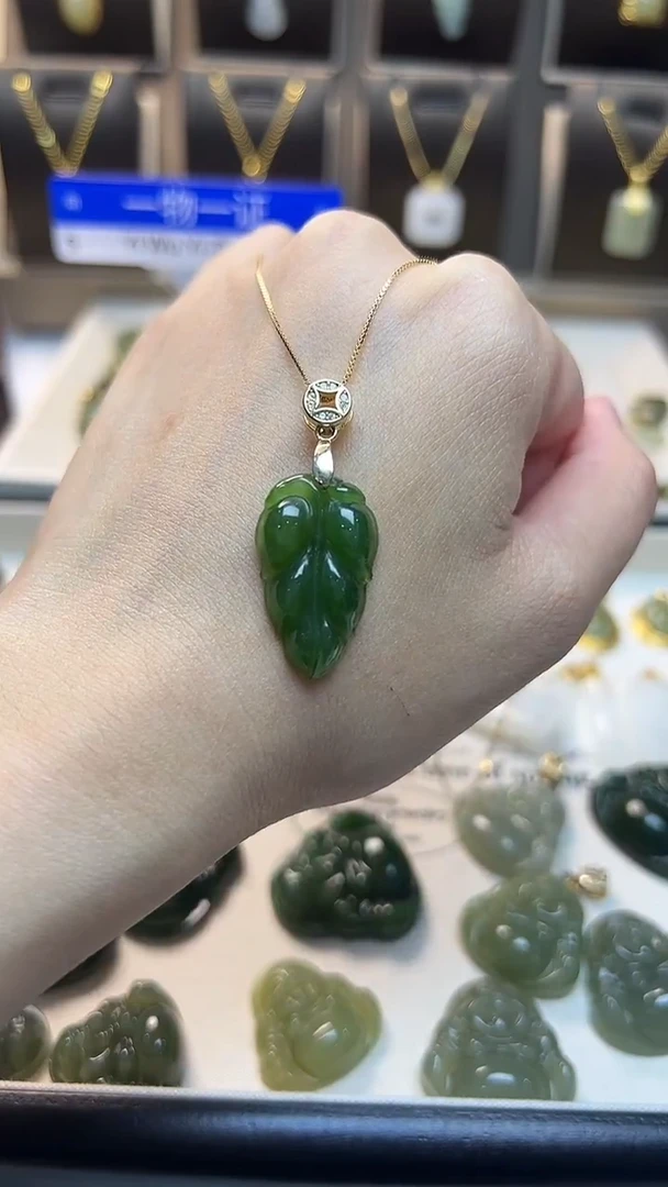 吊坠(不含链)银S925镶嵌和田玉吊坠(不含链) 银S925镶嵌 和田玉