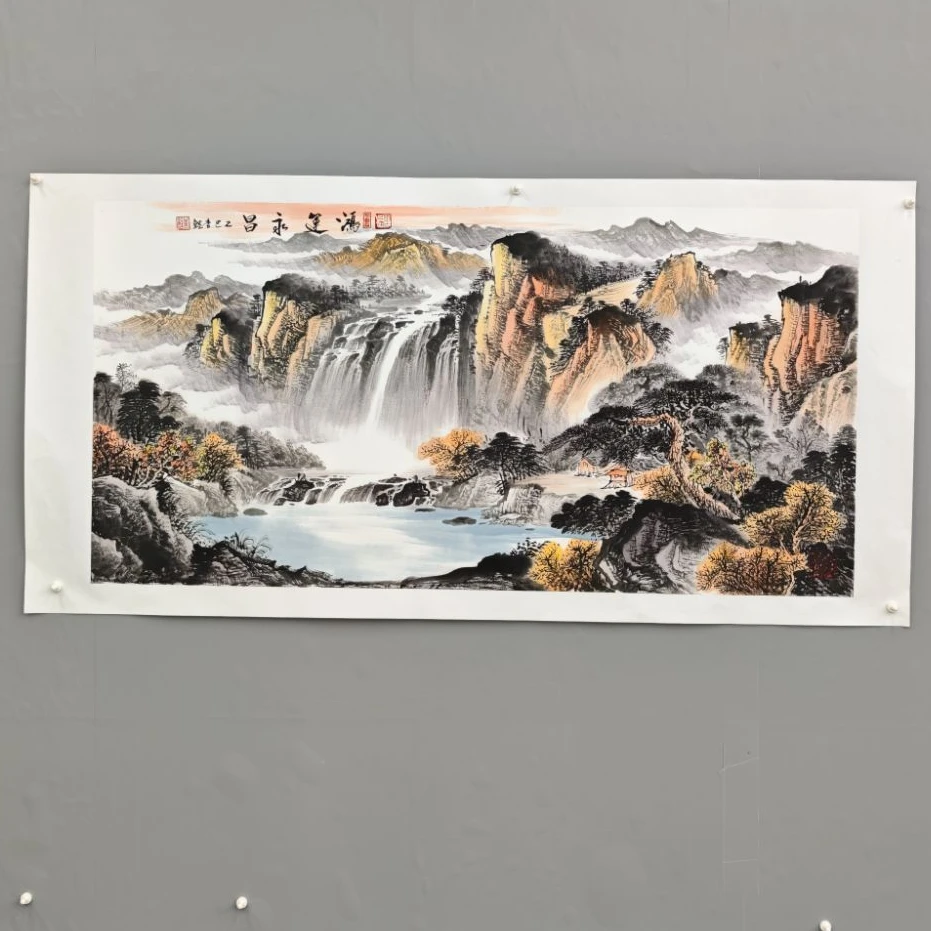 锦煌专属/李鲤手绘/鸿运永昌/画芯140*70/四尺