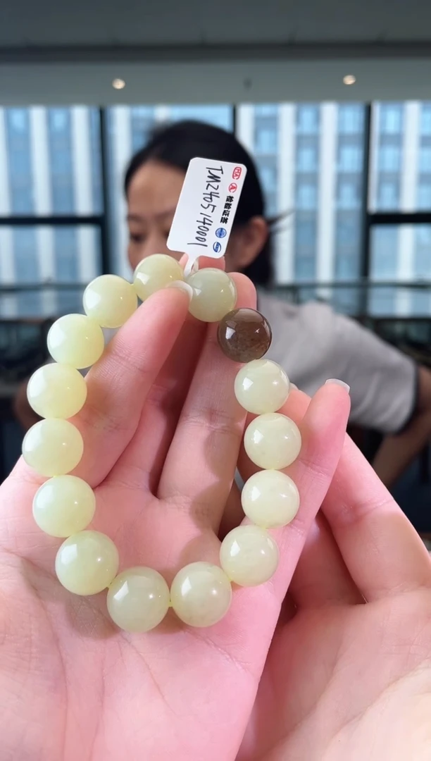 手串未镶嵌和田玉黄玉手串