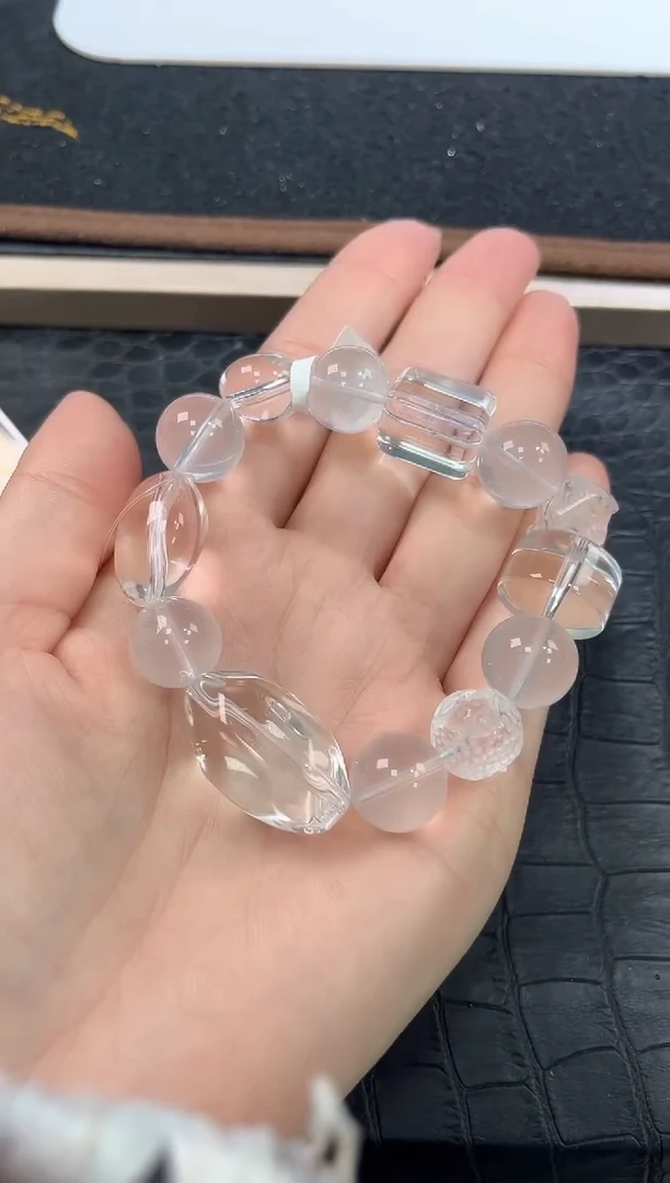 未镶嵌手链水晶11号原创多宝忘忧引单圈