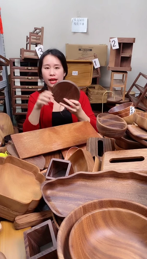 木     北美黑胡桃木小圆板