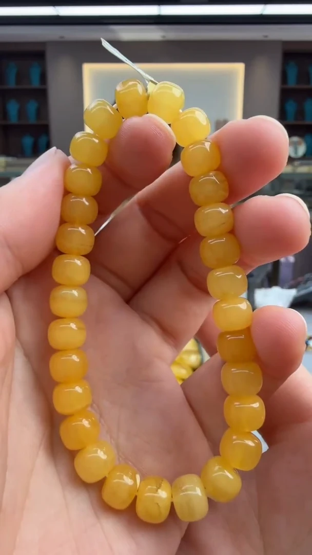 手链琥珀未镶嵌260秒拍号 假一罚三