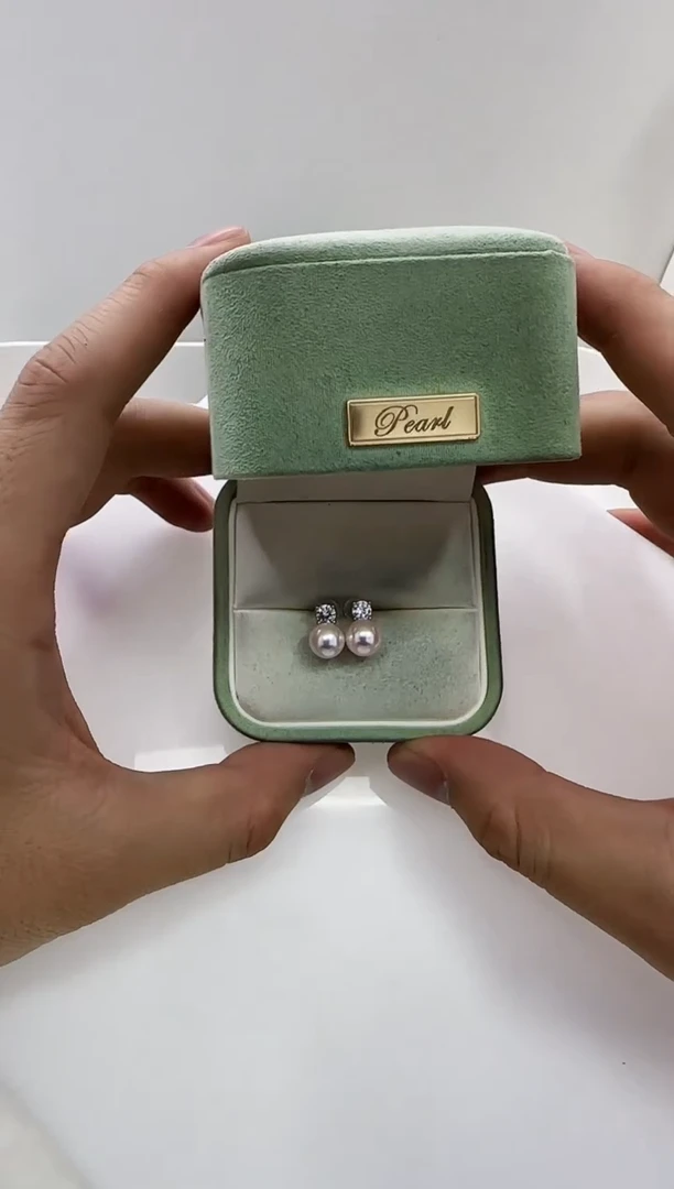 【闪购商品】海水珍珠DA银S925镶嵌a238 ak耳钉7