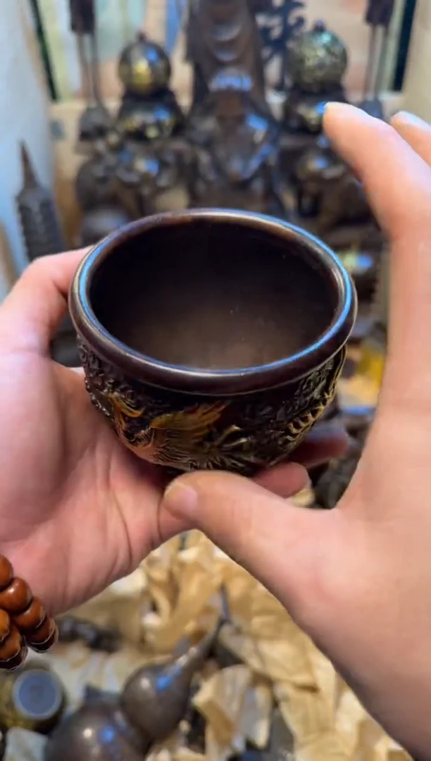 潼潼古铜只卖真铜！（双凤缸）
