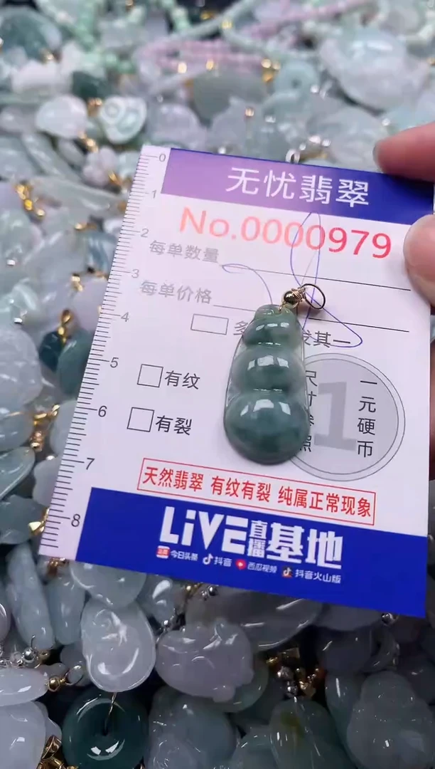 吊坠(不含链)未镶嵌翡翠979