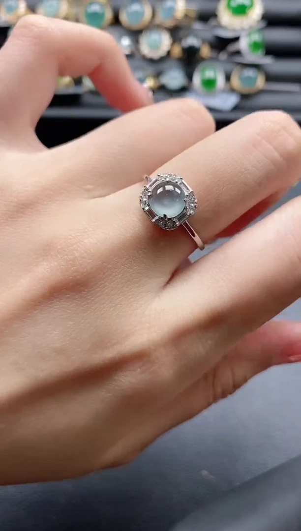 【闪购商品】翡翠戒指银S925镶嵌11111-