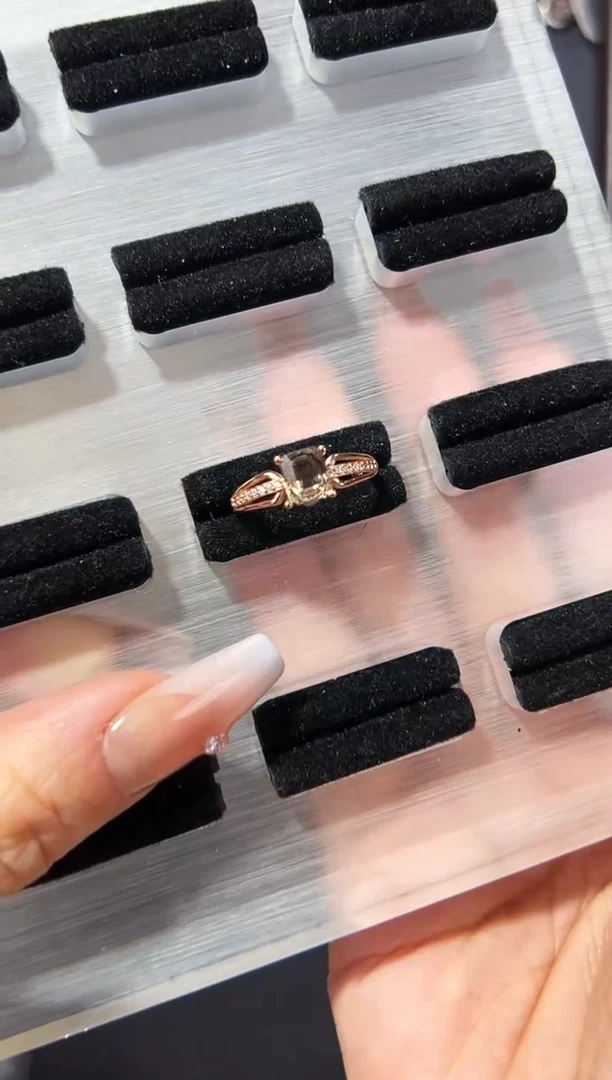 【闪购商品】碧玺戒指银S925镶嵌发一（27）