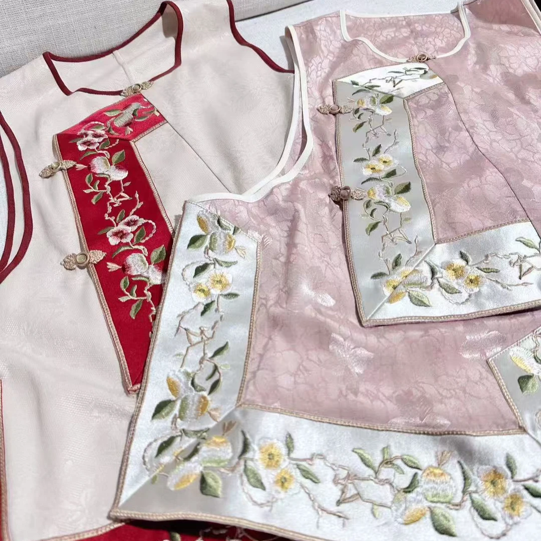 【寻山谣】‘小漂亮旗袍套装’春日必备国风清汉女氛围感