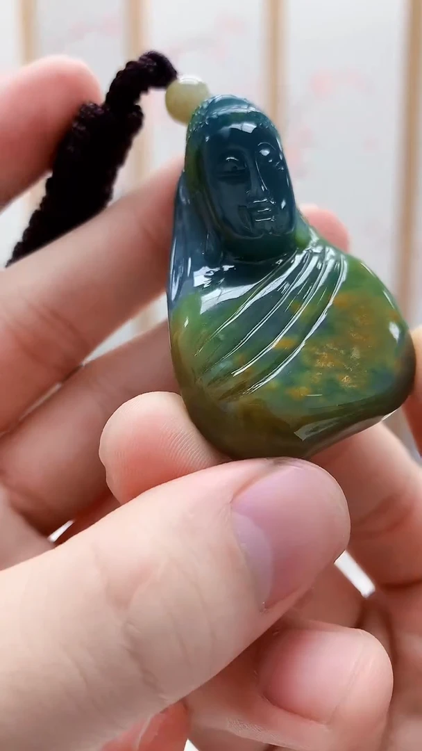 未镶嵌定制翡翠5028bb-毛货挂件47