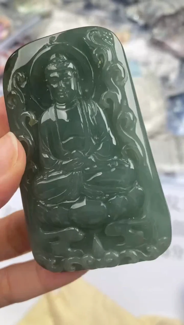 未镶嵌挂件翡翠303231      多人