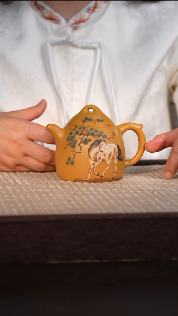 茶壶紫砂黄金砂 280cc