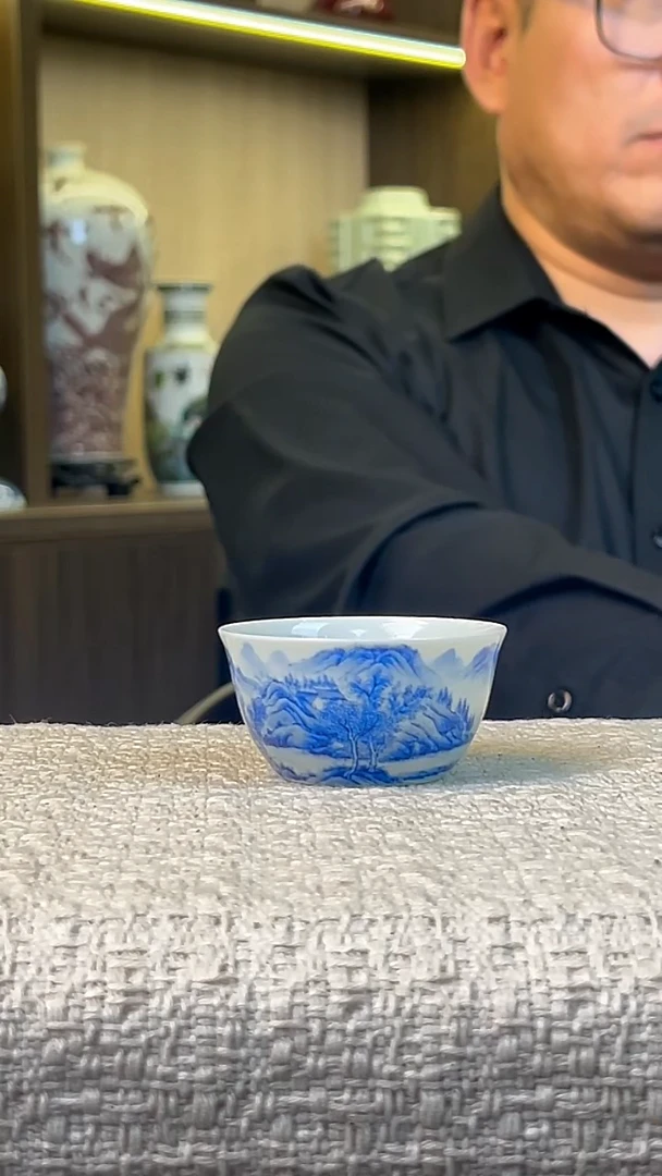 瓷片景德镇毛仔柴窑杯