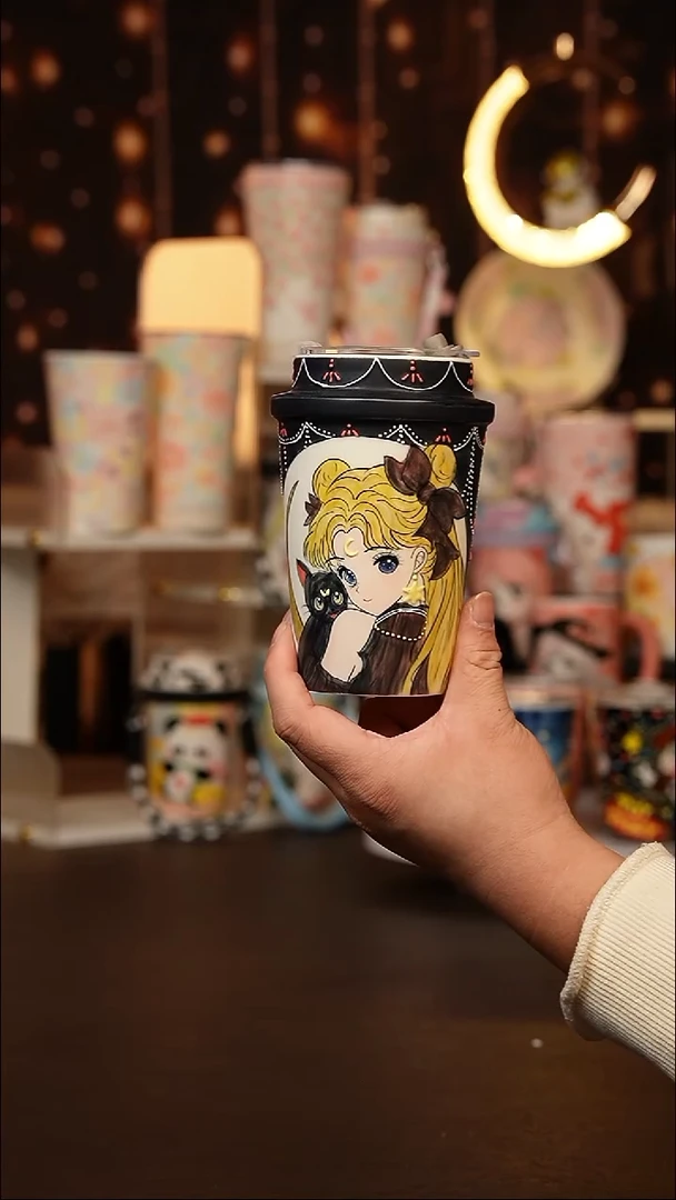 (玉泥）景德镇手工手绘文创陶瓷杯