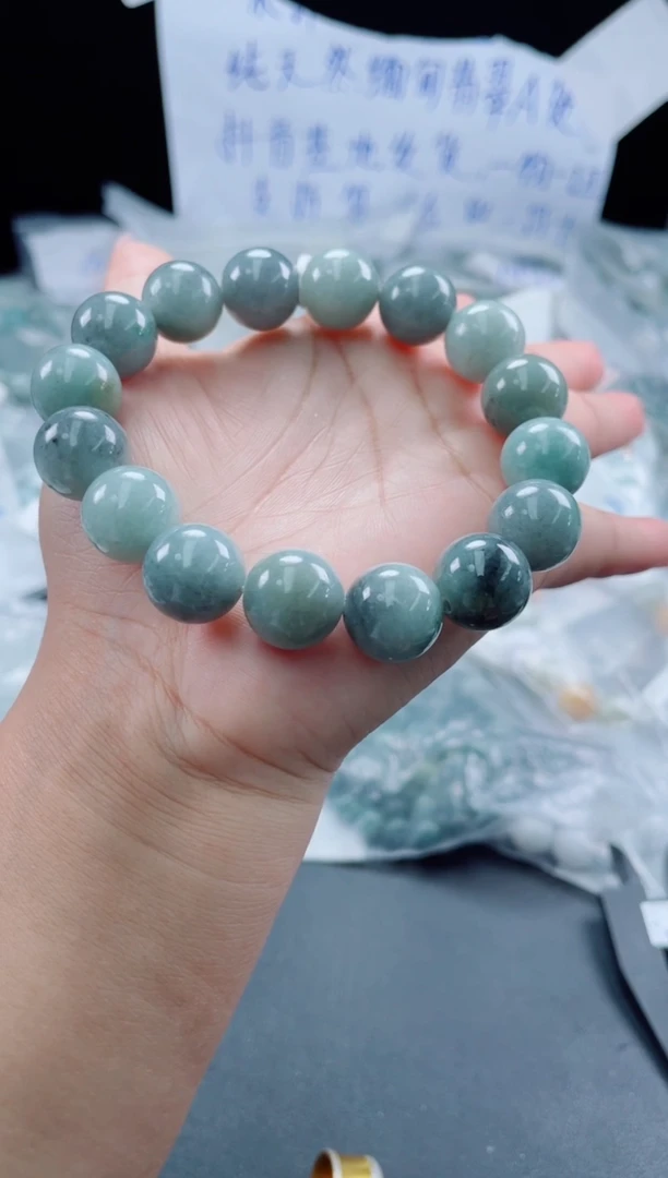 未镶嵌定制翡翠珠串