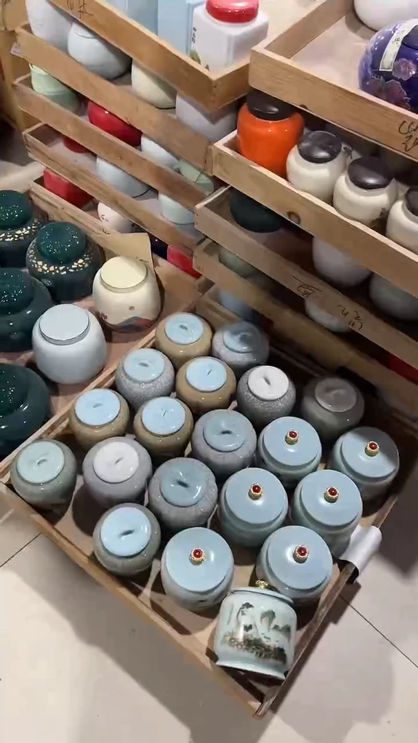 【闪购商品】摆件陶瓷茶叶罐罐密封罐