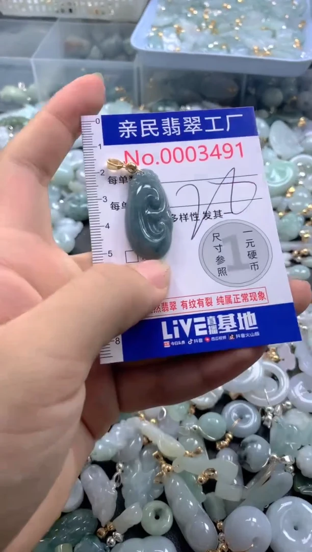 颈饰未镶嵌翡翠3491