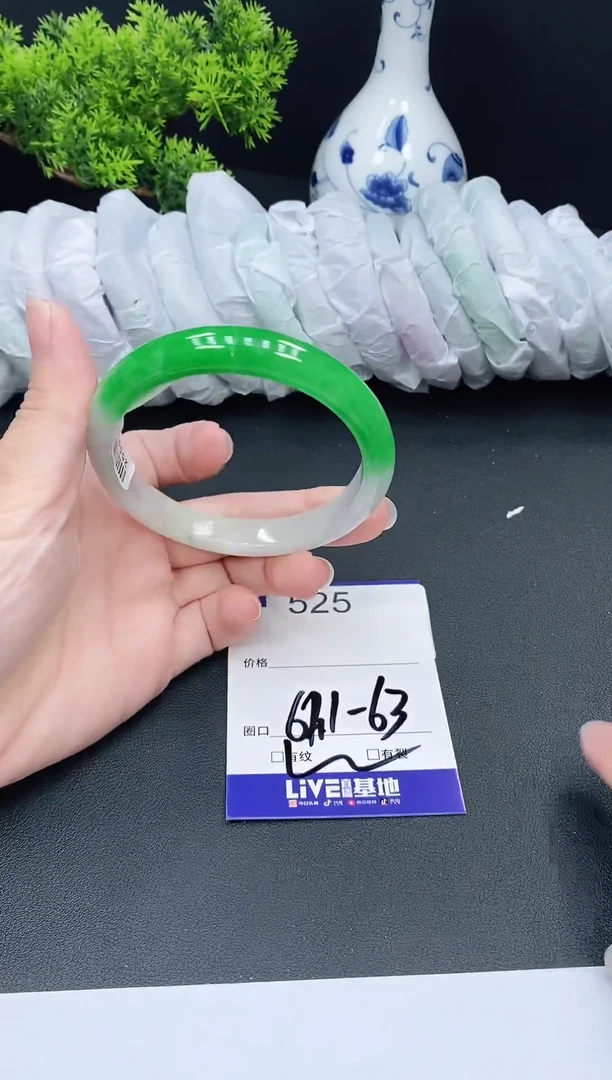 未镶嵌手镯翡翠525