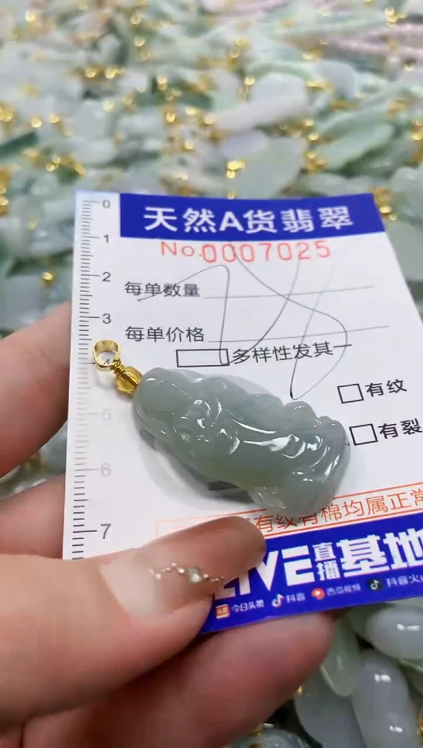 颈饰未镶嵌翡翠天然A货翡翠
