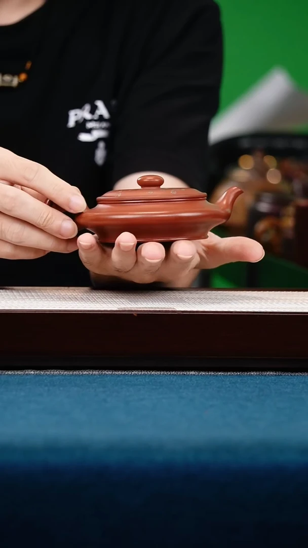 茶壶紫砂玫瑰金沙周盘
