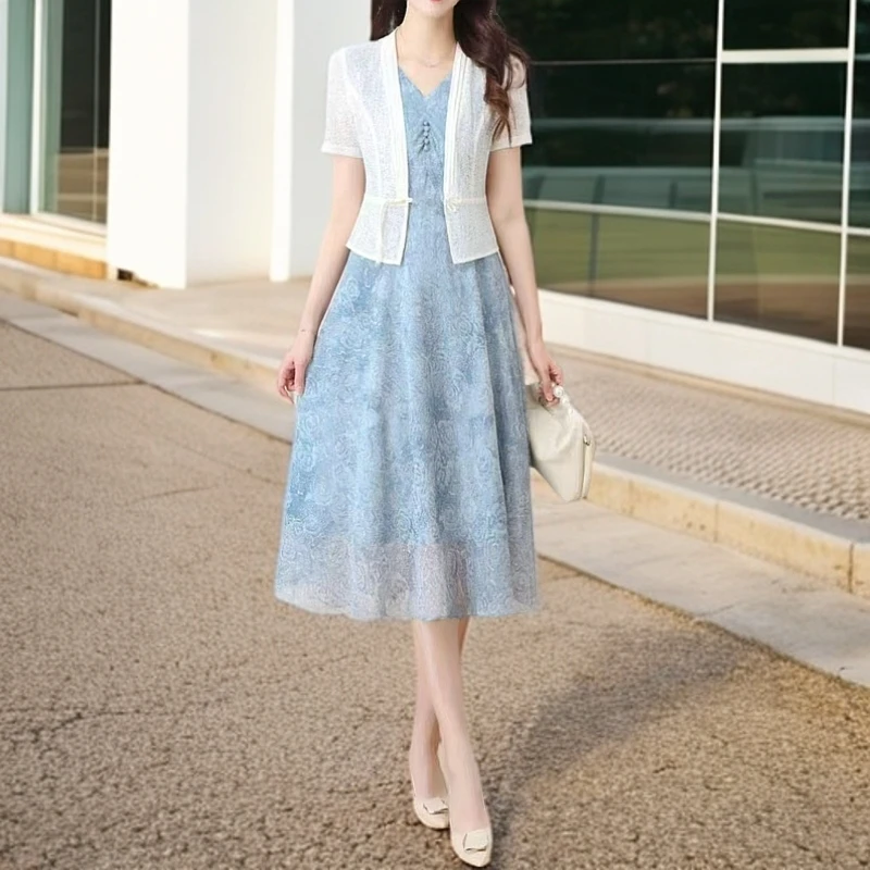 33#【木兮兮专属】2025年夏季新款气质修身时尚洋气休闲百搭套装女