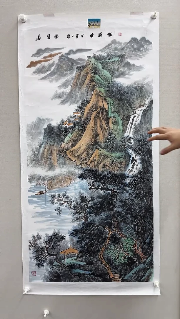 国画王东圃-国画山水8平尺