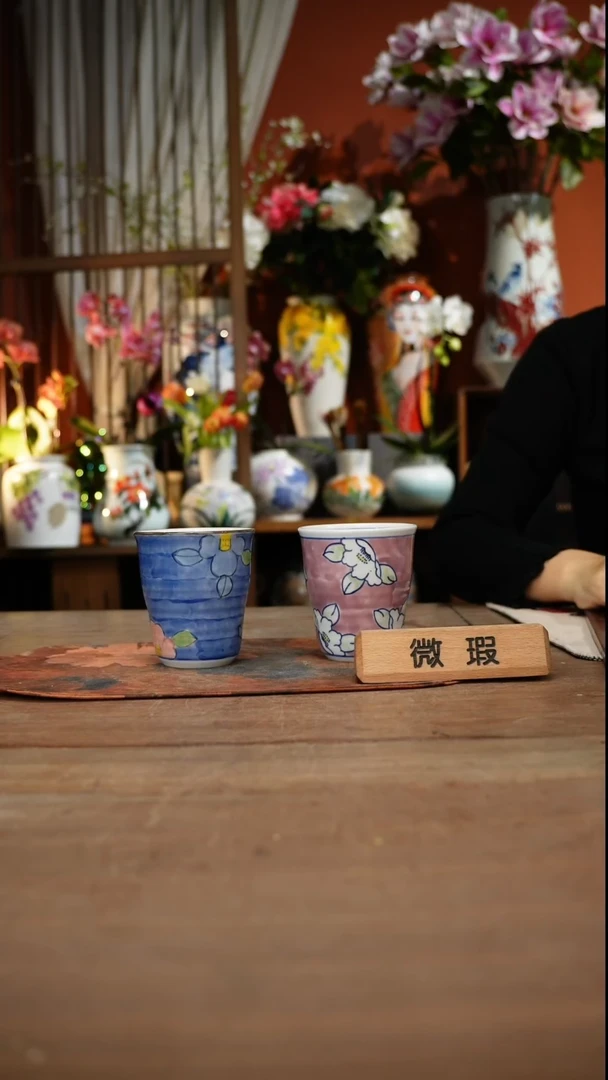 当代高温釉下彩手绘陶瓷餐具