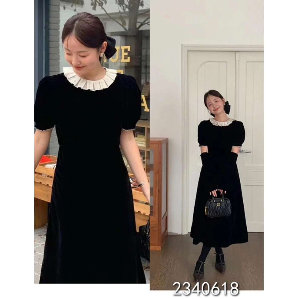 小妳XiaoNi———（冬款丝绒连衣裙+袖子2340618）