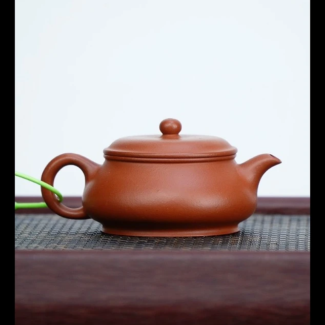 【三时紫砂】零添加 黄龙山朱泥 明炉 120cc