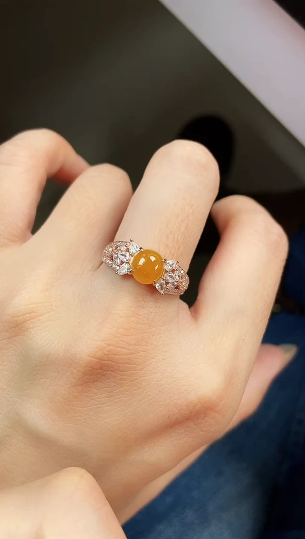 银S925镶嵌戒指翡翠13