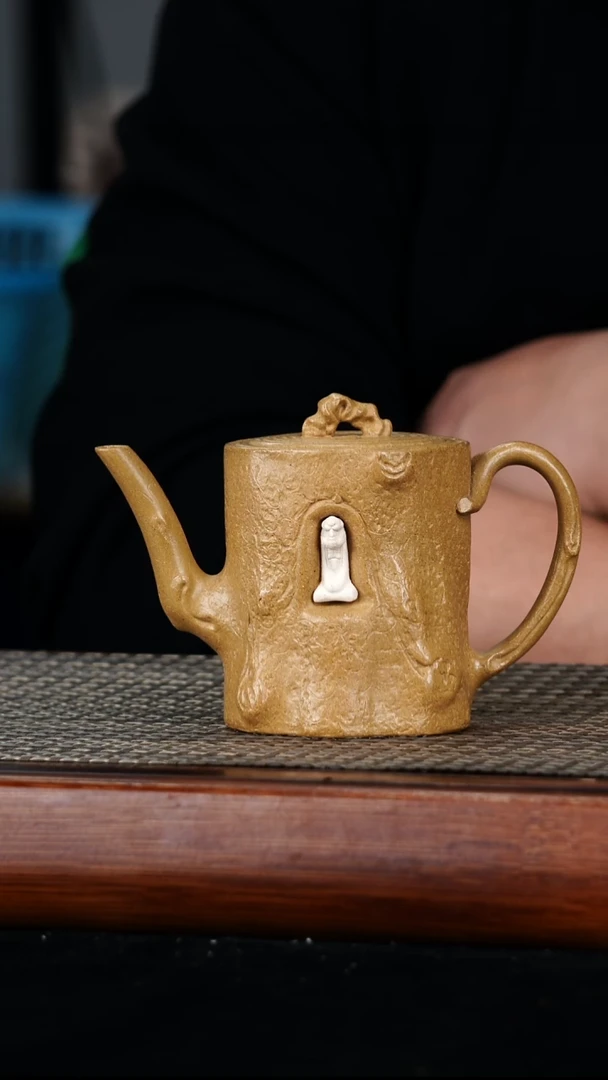 茶壶紫砂原矿段泥达摩供春240cc