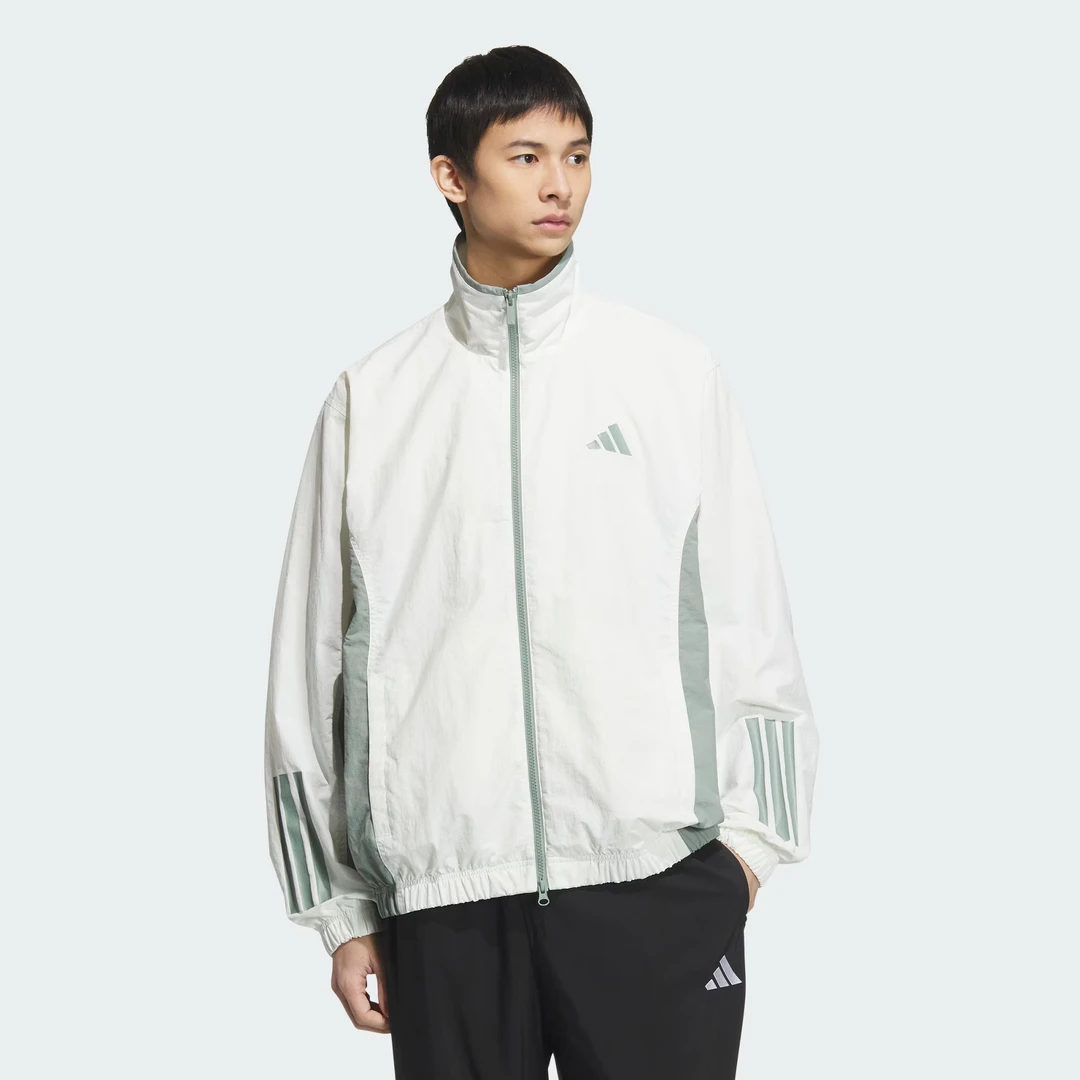 adidas 早秋新款三叶草时尚经典时尚运动夹克外套 KC3922