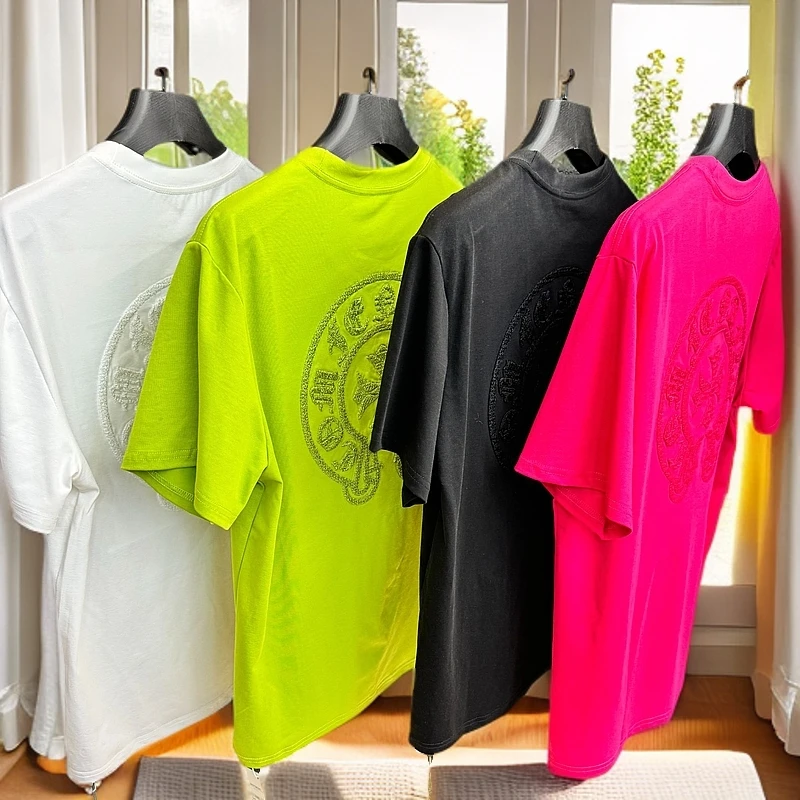 【小二】潮牌2025年新款男士重磅短袖T恤夏季圆领百搭休闲3655